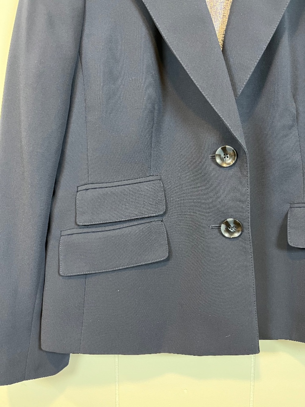 Womens Classic Schoolboy Blazer Navy Blue 14P Timeless Wardrobe Style Petite EUC - Picture 4 of 16